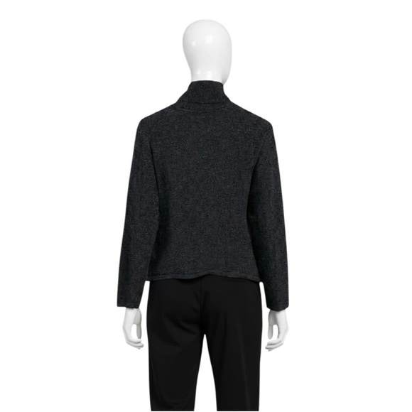 Valerie Stevens Two Ply Cashmere Gray Turtleneck Sweater Women’s Size Large - Picture 7 of 9